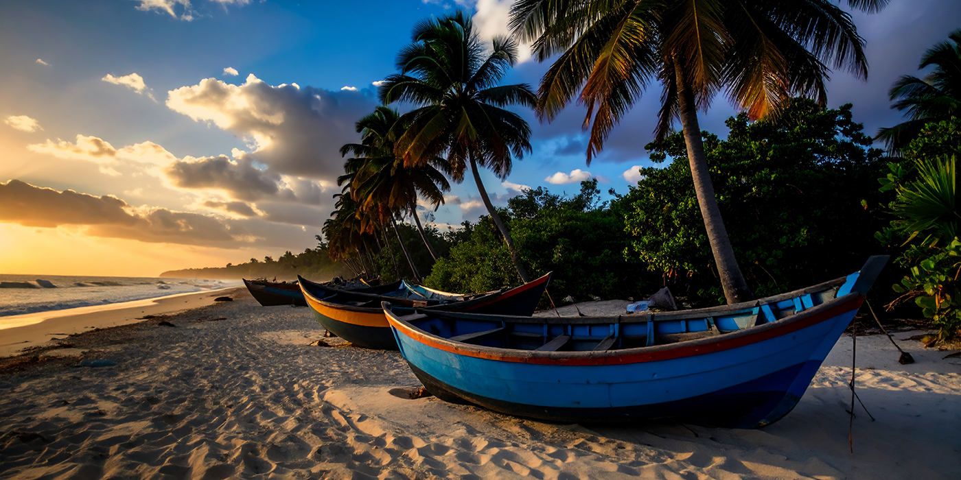 Sénégal, Petite Côte, Saly Pointe Sarène, carte postale plag