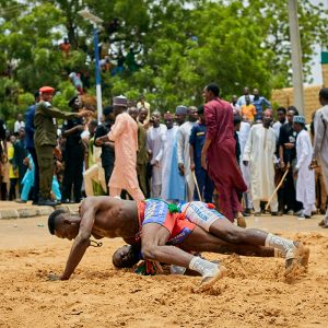 Immersion wrestling school in Joal